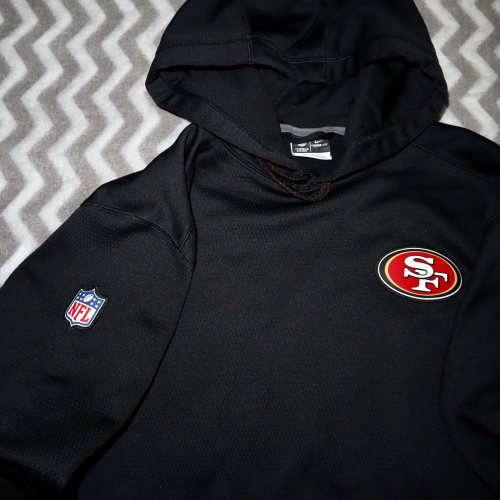 Men’s Nike Onfield apparel 49er hoodie, size XL.